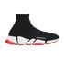 Balenciaga Speed 2.0 Knit Trainers, &pound;280, Shoes, Black/Red/White, Fabric/Rubber, Front view