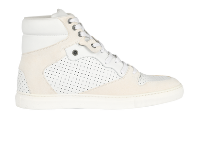 Balenciaga Perforated High Top Trainers, front view