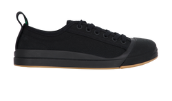 Bottega Veneta Rubber Trimmed Trainers, Mens,Canvas, Black, UK5, B/DB,4*