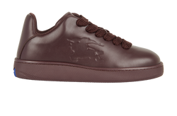 Burberry Low Top Trainers, Mens, Leather, Burgundy, UK7, B/DB, 3*