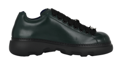 Burberry Ranger Low Trainers, Mens, Leather, Green, UK8, B/DB, 3*
