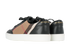 Burberry Check Low Top Trainers, &pound;250, Shoes, Beige/Black, Canvas/Leather, Back view