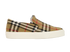 Burberry Thompson Slip On Check Trainers, front view