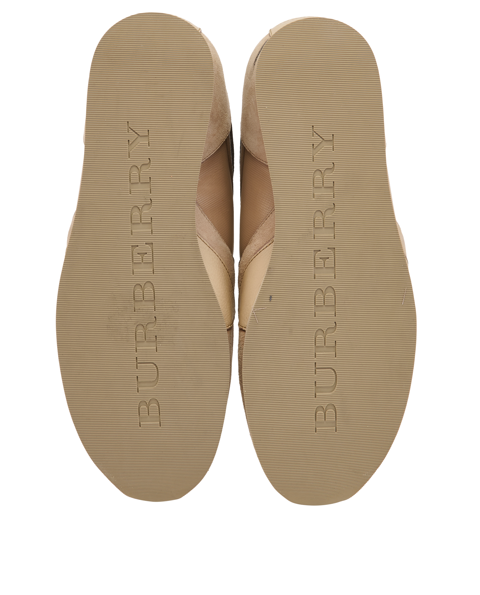 Burberry Low Top Trainers, &pound;160, Shoes, Taupe, Suede, Top view