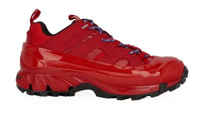 Burberry Arthur Trainers, &pound;250, Shoes, Red, Nylon/Rubber, Front view