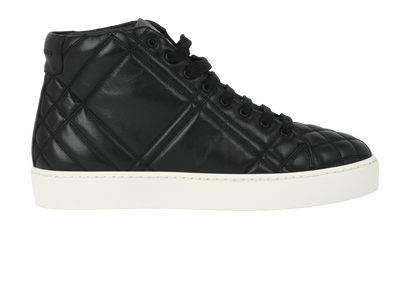 Burberry Quilted Hightop Trainers, front view