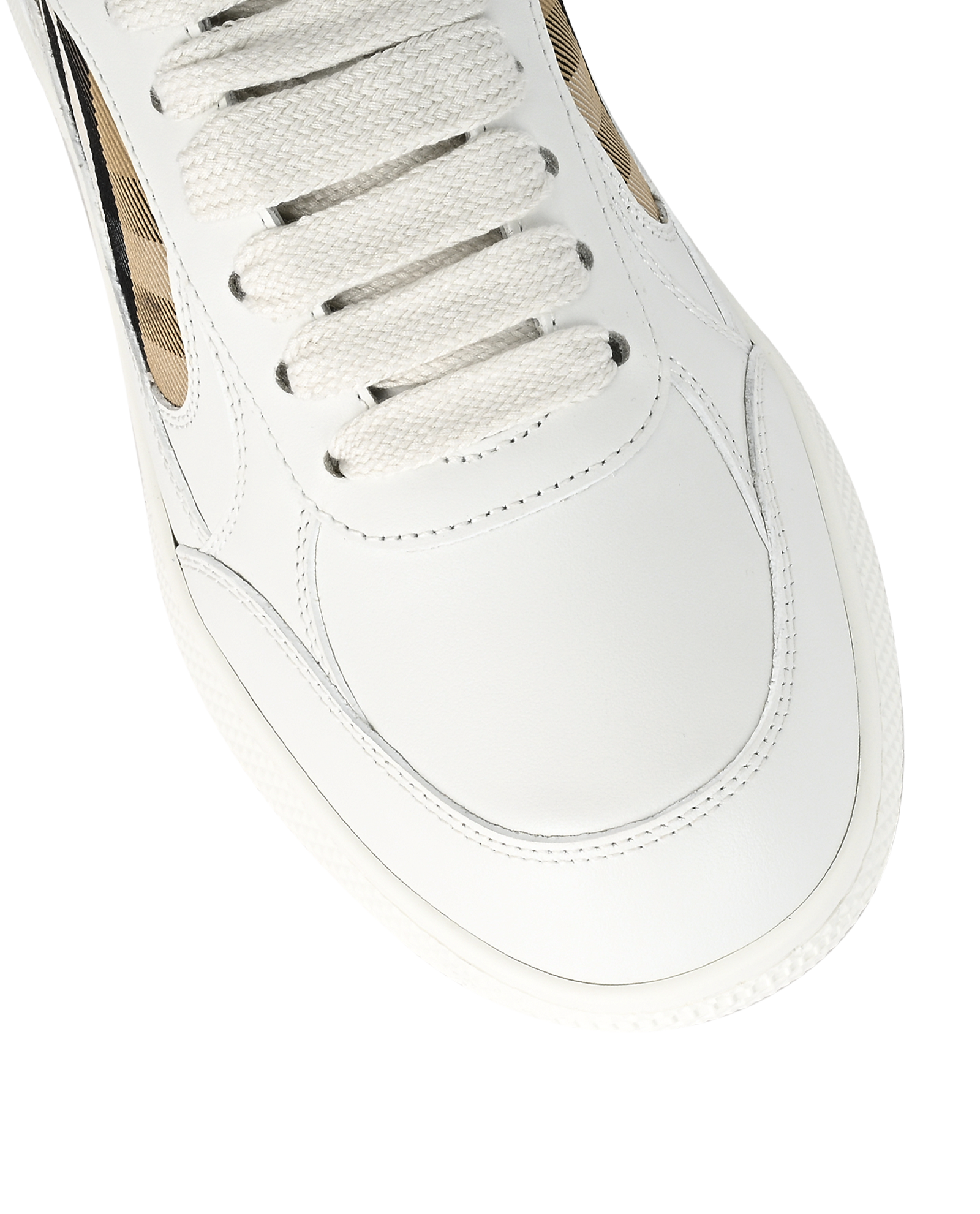 Burberry Terrace Trainers, &pound;220, Shoes, White, Leather, Other view