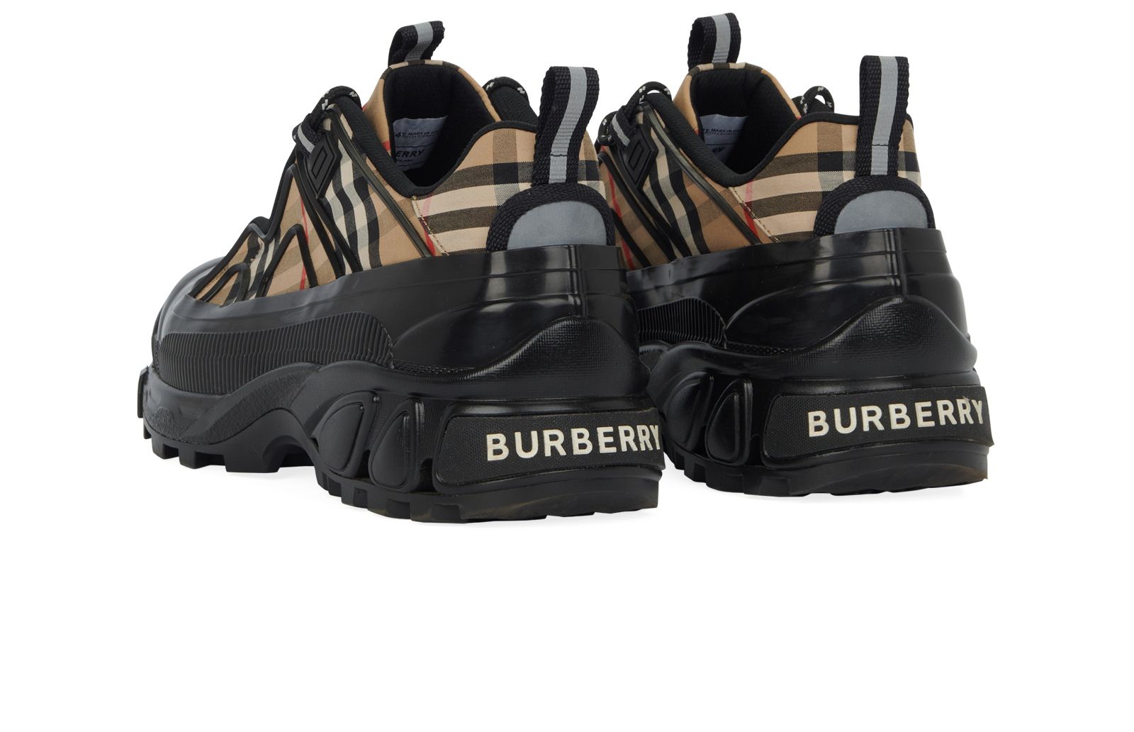 Burberry Arthur Novacheck, &pound;250, Shoes, Beige/Black, Nylon/Rubber, Back view
