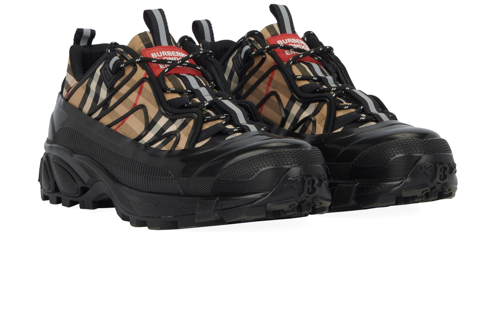 Burberry Arthur Novacheck, &pound;250, Shoes, Beige/Black, Nylon/Rubber, Side view