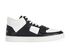 Celine CT-02 Mid Top Trainers, &pound;275, Shoes, Black/White, Leather, Front view