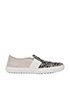 Chanel Tweed Suede CC Slip On Trainers, front view