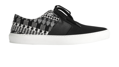 Chanel Tweed Slip On Trainers, front view