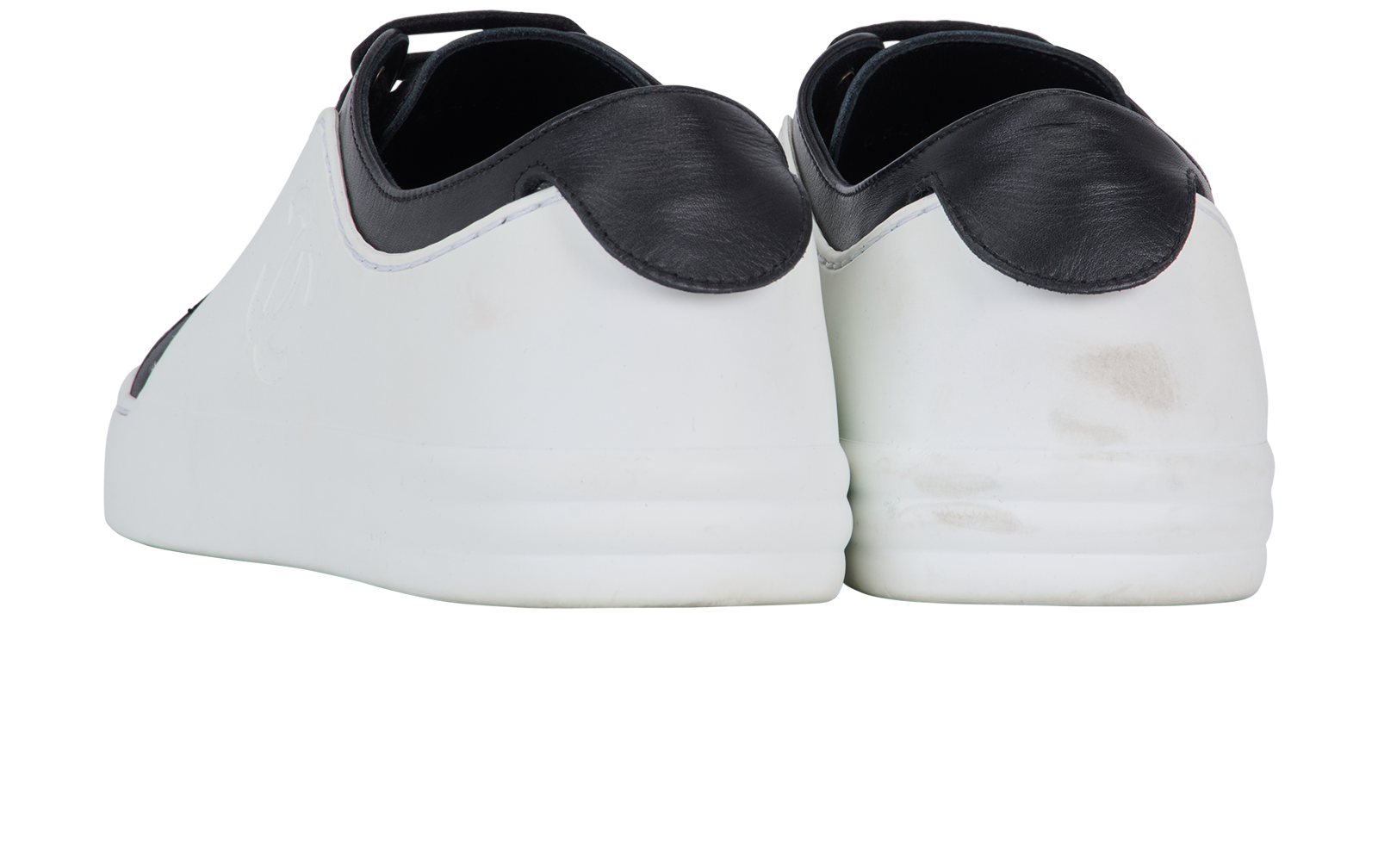 Chanel Low Top Trainers, &pound;450, Shoes, Black/White, Leather/Rubber, Back view