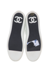 Chanel Low Top Trainers, &pound;450, Shoes, Black/White, Leather/Rubber, Top view