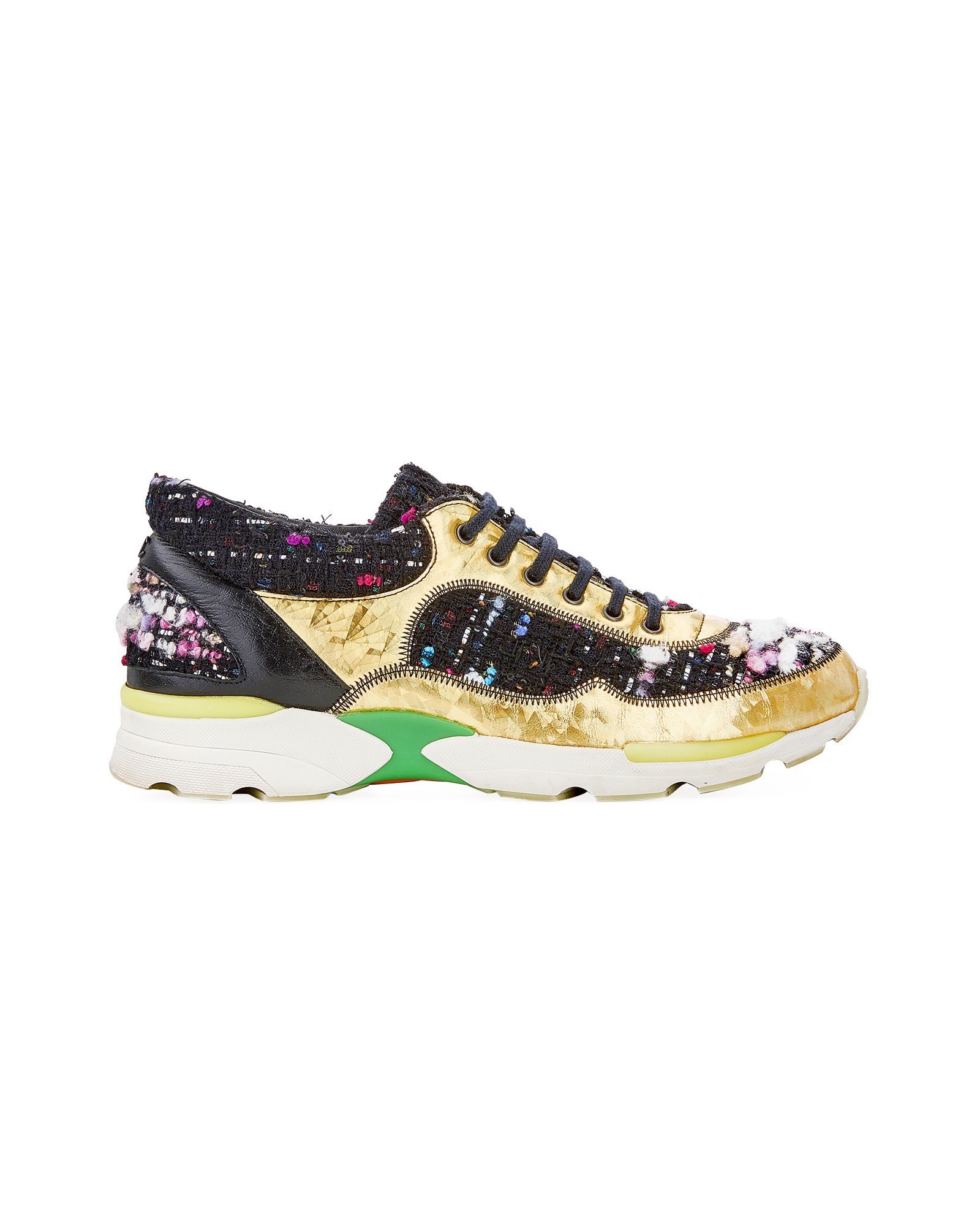 Chanel Holographic & Tweed Trainers