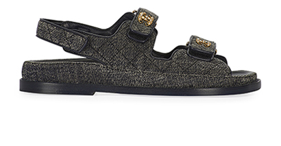Chanel CC 'Dad' Sandals, front view
