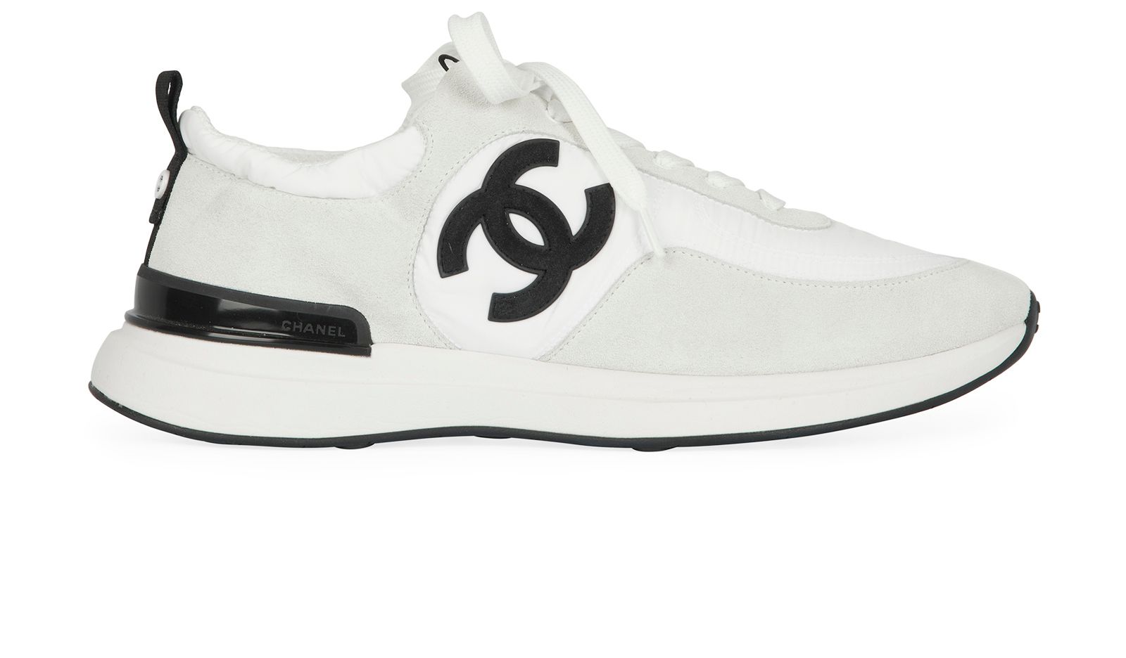 Chanel Men's CC Low-Top Sneakers Suede With Leather And, 49% OFF