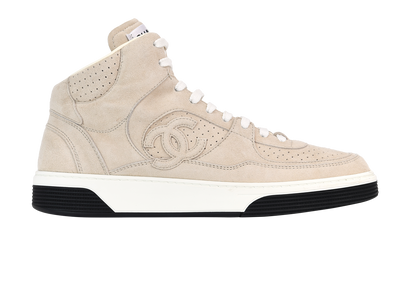 Chanel FW 2023/24 CC High Top Trainers, front view