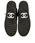 Chanel Zip/Pearl High Top Sneakers, top view