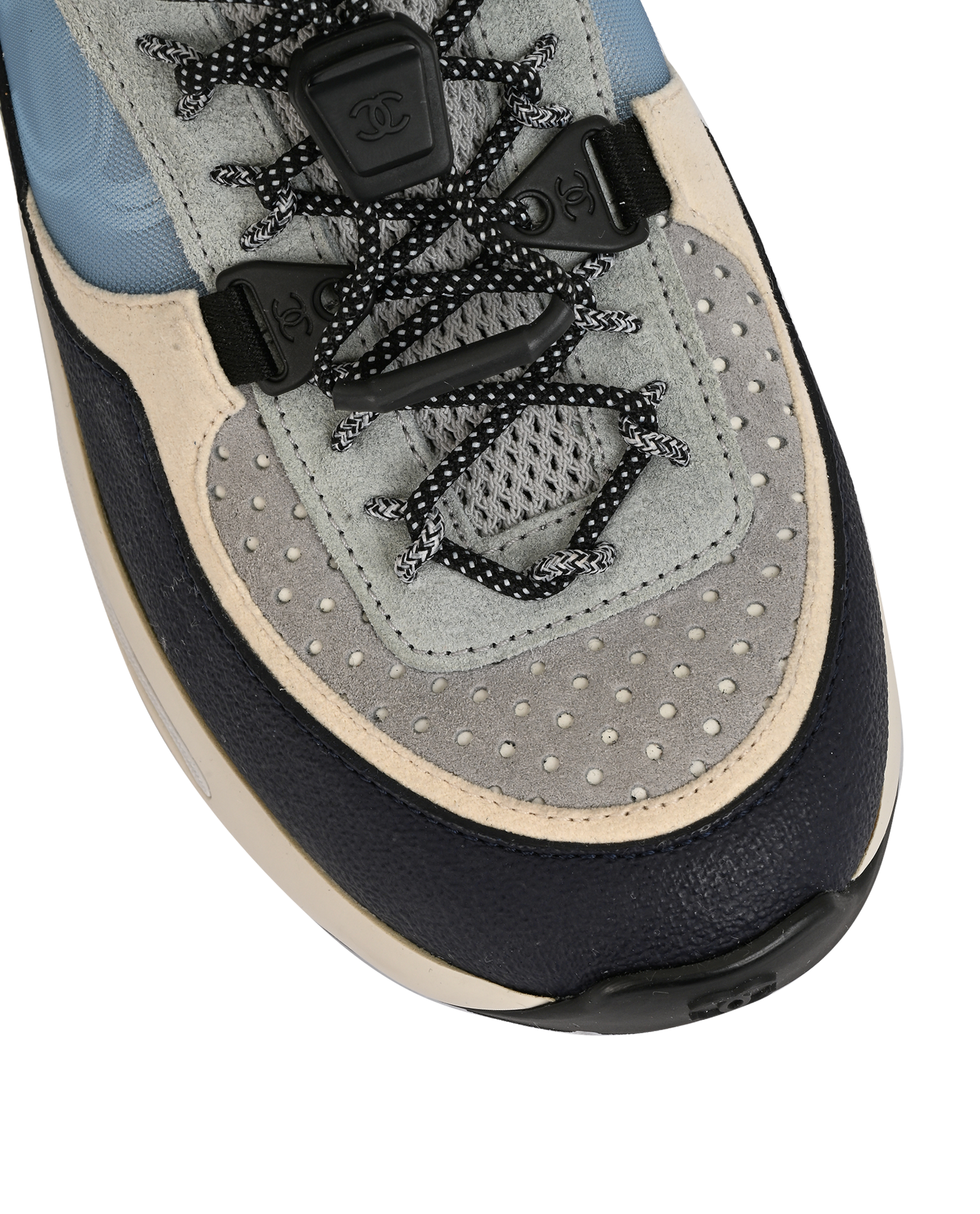 Chanel CC Trainers, &pound;395, Shoes, Blue, Fabric, Other view