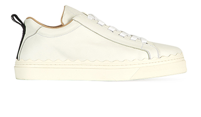 Chloe Lauren Scalloped Sneakers, front view