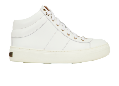 Jimmy Choo Bells  Sneakers, &pound;110, Shoes, White, Leather, Front view