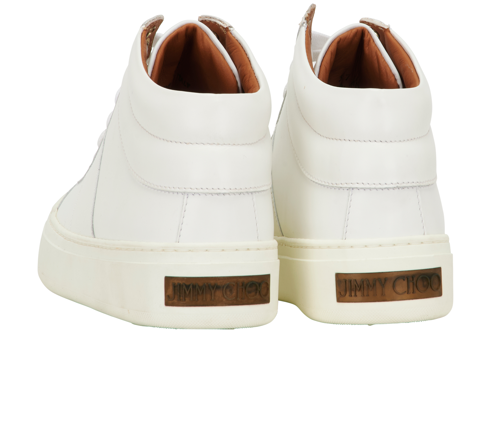 Jimmy Choo Bells  Sneakers, &pound;110, Shoes, White, Leather, Back view
