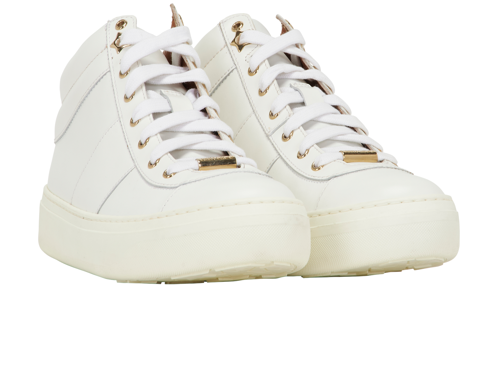 Jimmy Choo Bells  Sneakers, &pound;110, Shoes, White, Leather, Side view