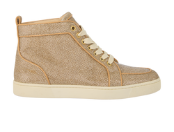 Christian Louboutin Rantus Orlato Trainers, Fabric, Gold, UK6.5, 2*