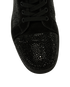 Christian Louboutin Louis Strass High-Top Sneakers, &pound;295, Shoes, Black, Suede, Other view