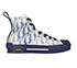 Dior High Top B23 Oblique Sneakers, front view