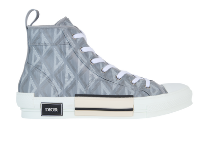 Christian Dior High Top Diamond Sneakers, front view