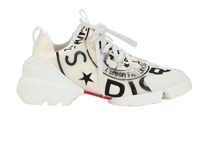 Christian Dior D-Connect Sneakers, &pound;295, Shoes, White, Fabric, Front view
