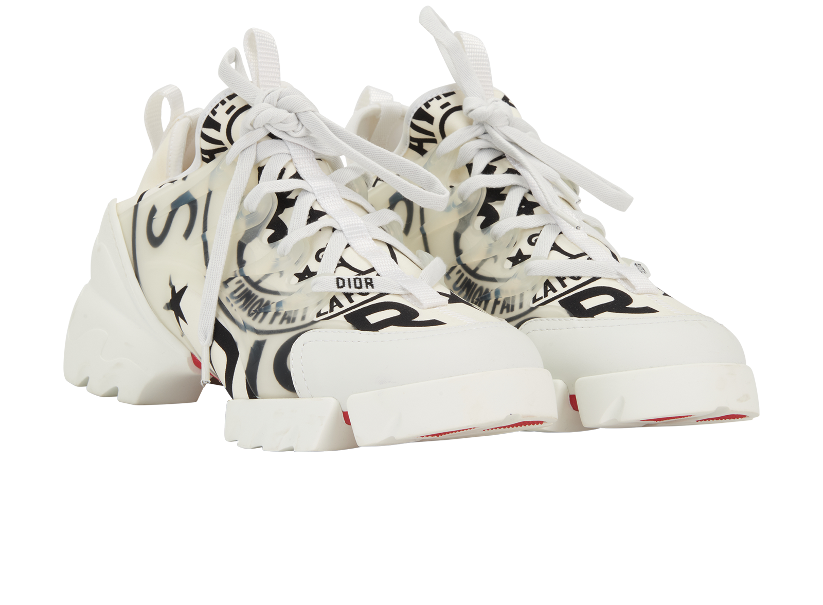 Christian Dior D-Connect Sneakers, &pound;295, Shoes, White, Fabric, Side view