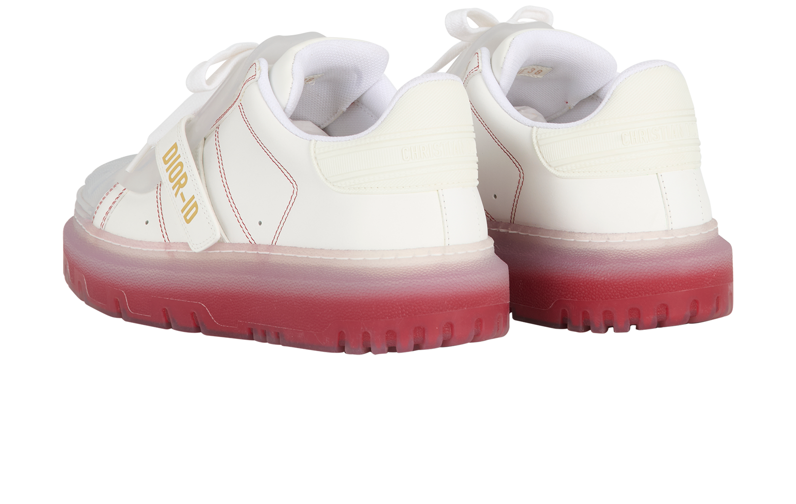 Christian Dior Dior-ID Trainers, &pound;350, Shoes, White, Leather, Back view