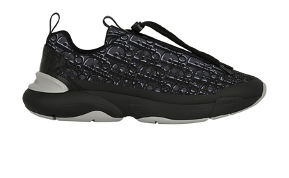 Christian Dior B24 Cannage Trainers, &pound;450, Shoes, Black/Grey, Mesh/Neoprene/Rubber, Front view