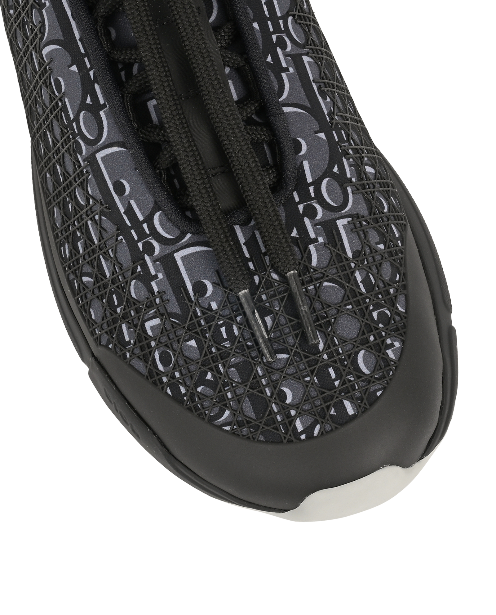 Christian Dior B24 Cannage Trainers, &pound;450, Shoes, Black/Grey, Mesh/Neoprene/Rubber, Other view