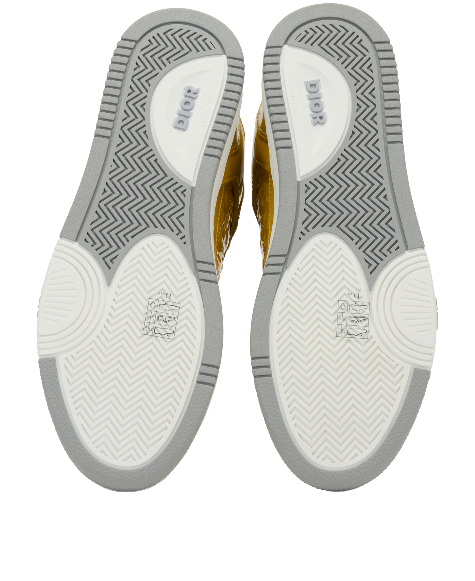 Christian Dior B27 Trainers, &pound;450, Shoes, Yellow, Patent Leather, Top view