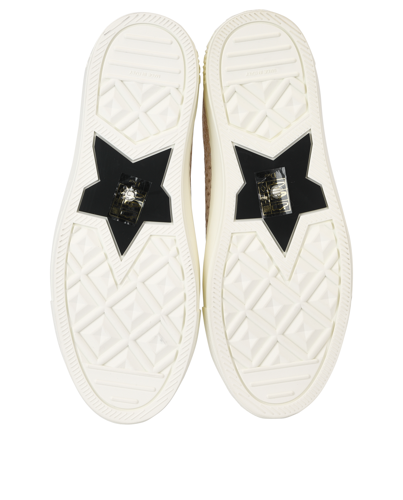 Christian Dior Walk n Dior Perforated Trainers, &pound;550, Shoes, Beige/White, Fabric, Top view