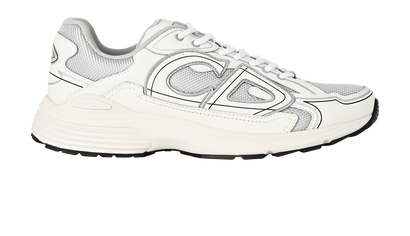 Christian Dior B30 Trainers, &pound;295, Shoes, Grey/White, Leather/Mesh, Front view