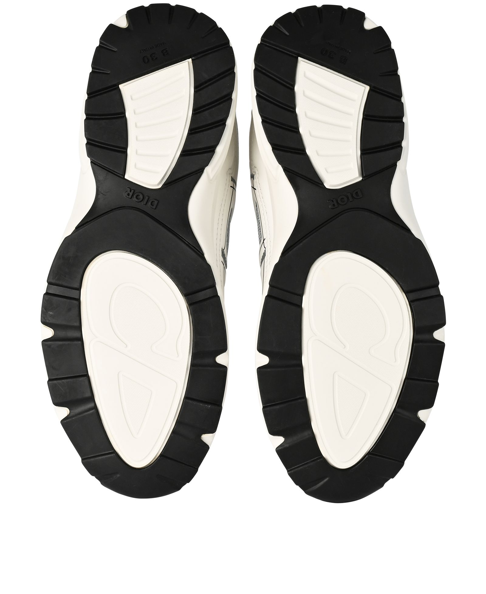 Christian Dior B30 Trainers, &pound;295, Shoes, Grey/White, Leather/Mesh, Top view