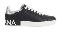 Dolce & Gabbana Nappa Portofino Trainers, Leather, Black, UK5, 3*
