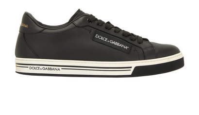 Dolce & Gabbana Low Top Trainers, &pound;180, Shoes, Black, Leather, Front view