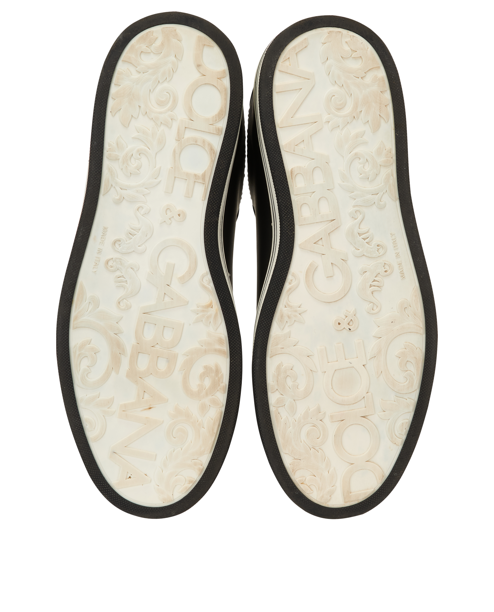 Dolce & Gabbana Low Top Trainers, &pound;180, Shoes, Black, Leather, Top view