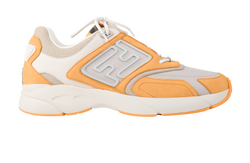 Fendi Faster Trainers, Mens, Leather, Orange, UK11, B, 3*