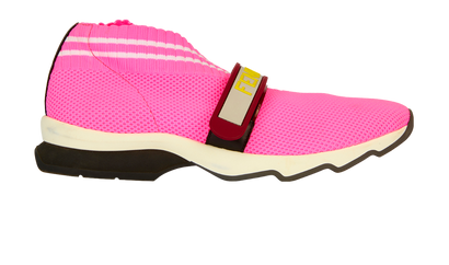 Fendi Rockoko Touch Strap Trainers, £50, Shoes, Pink, Neoprene, Front view