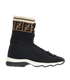 Fendi FF Sock Trainers, &pound;180, Shoes, Beige/Black, Nylon (Polymer), Front view