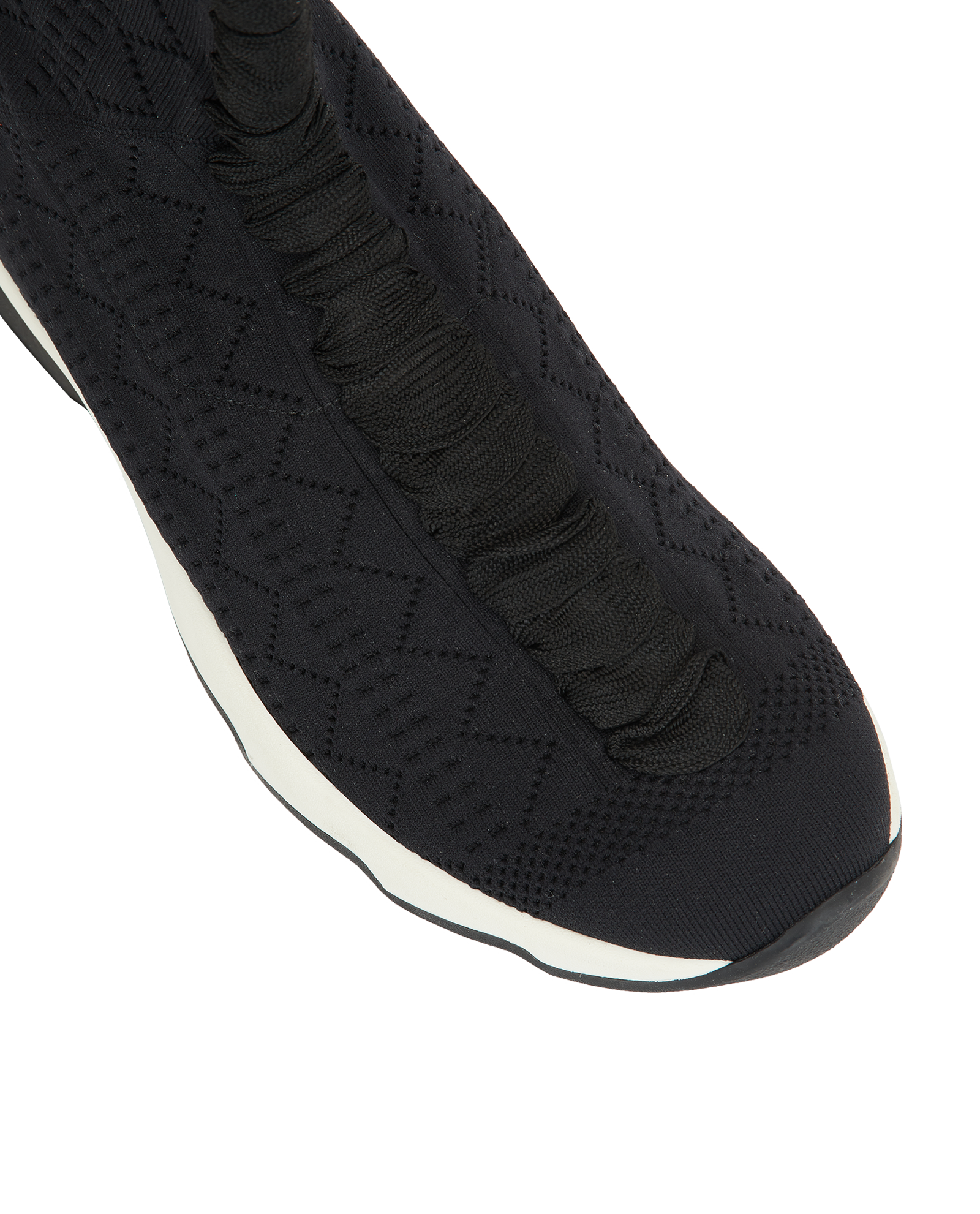 Fendi FF Sock Trainers, &pound;180, Shoes, Beige/Black, Nylon (Polymer), Other view