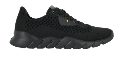 Fendi Monster Knit Trainers, £175, Shoes, Black, Fabric, Front view