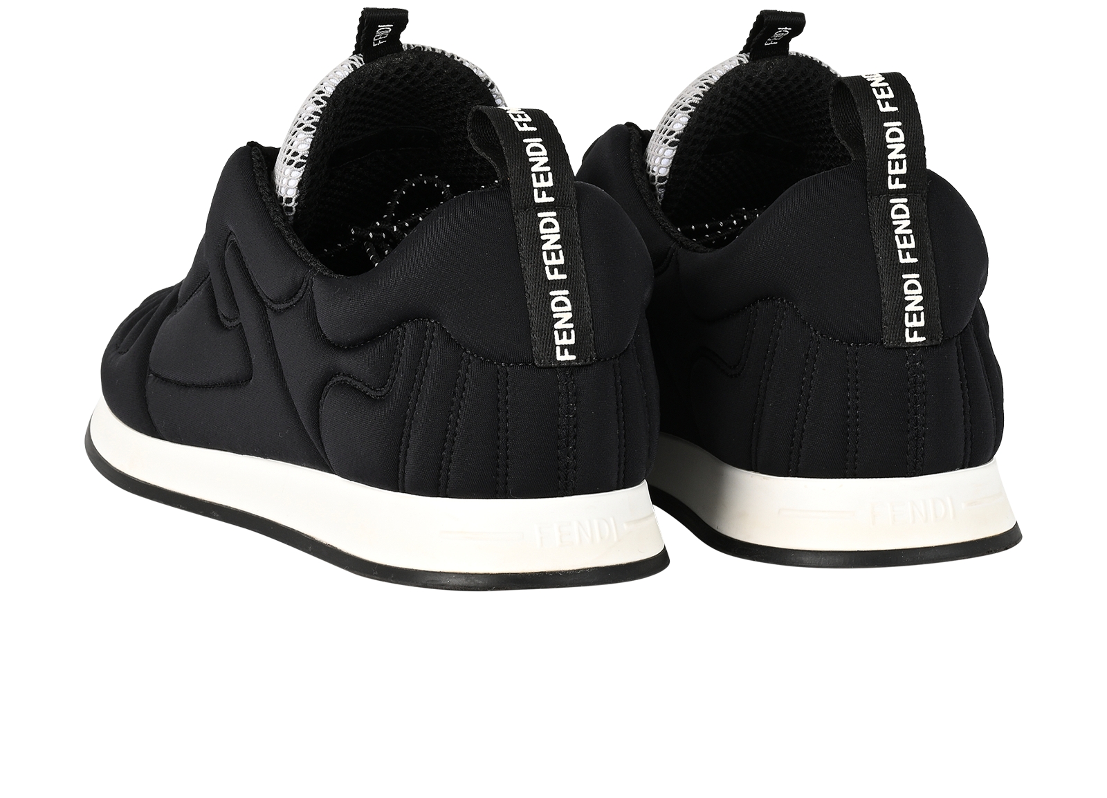 Fendi FFreedom Sneakers, &pound;250, Shoes, Black, Fabric, Back view
